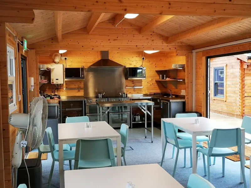 Inside the catering cabin