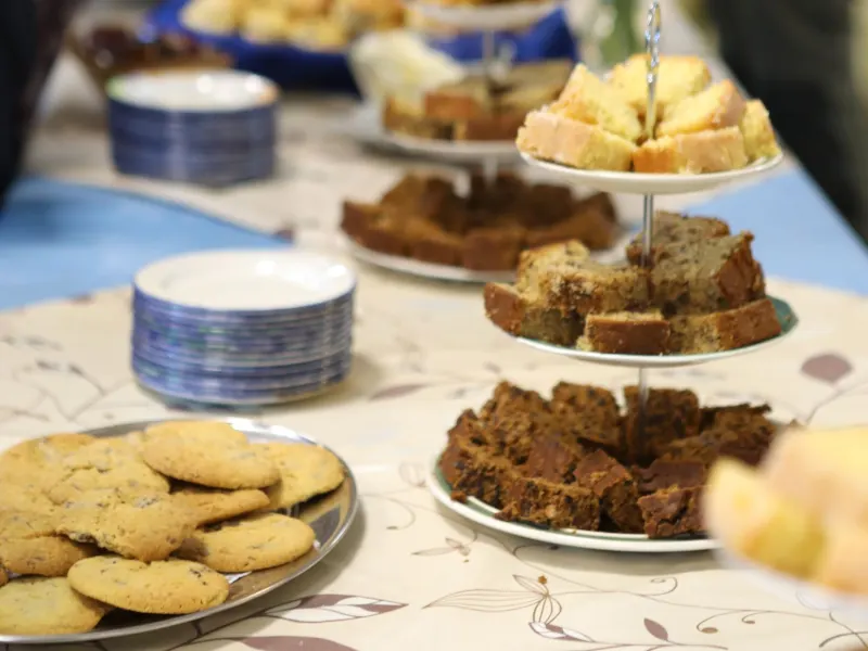 Homemade cakes and biscuits